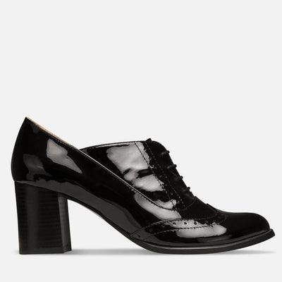 Black oxford heels by Julia Bo