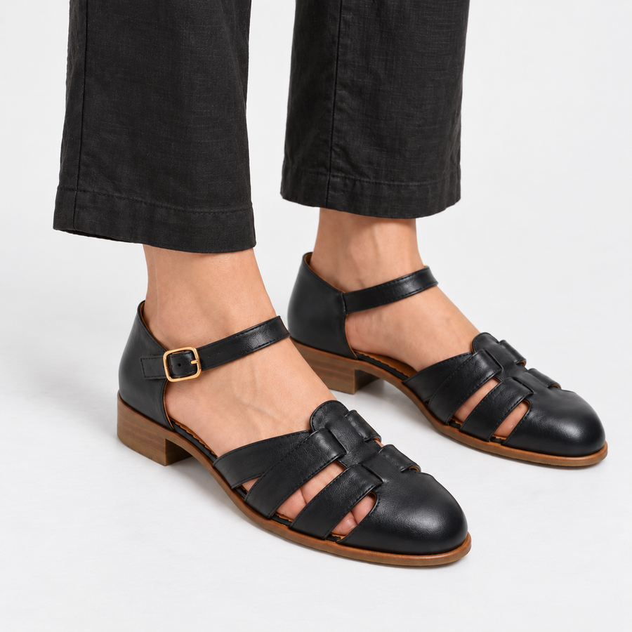 Harper - Woven Leather Sandals