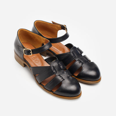 Harper - Woven Leather Sandals