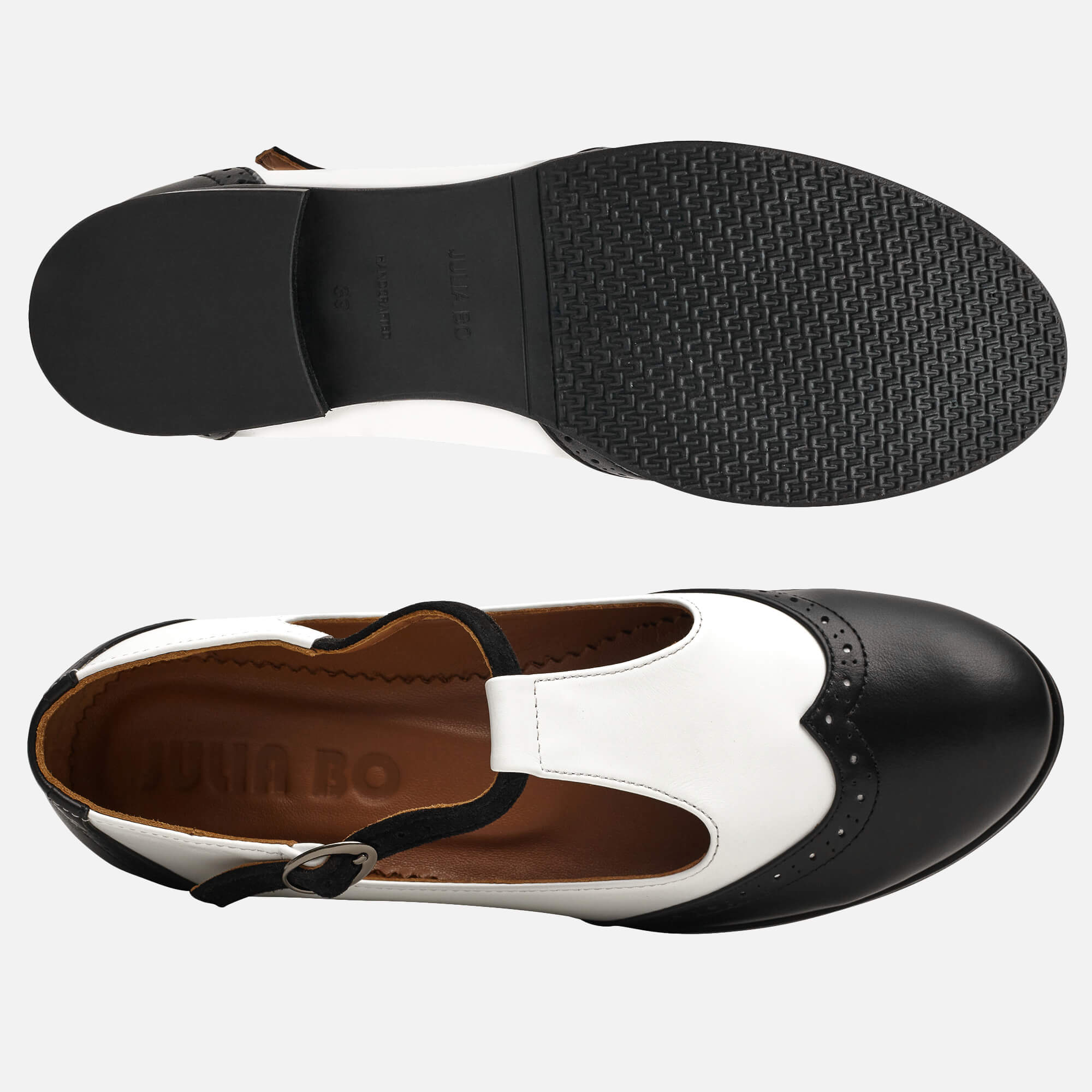 Women's Jane - Mary Janes, Black and White, US 11.5-12 Women's Jane - Mary Janes, Black and White, US 11.5-12