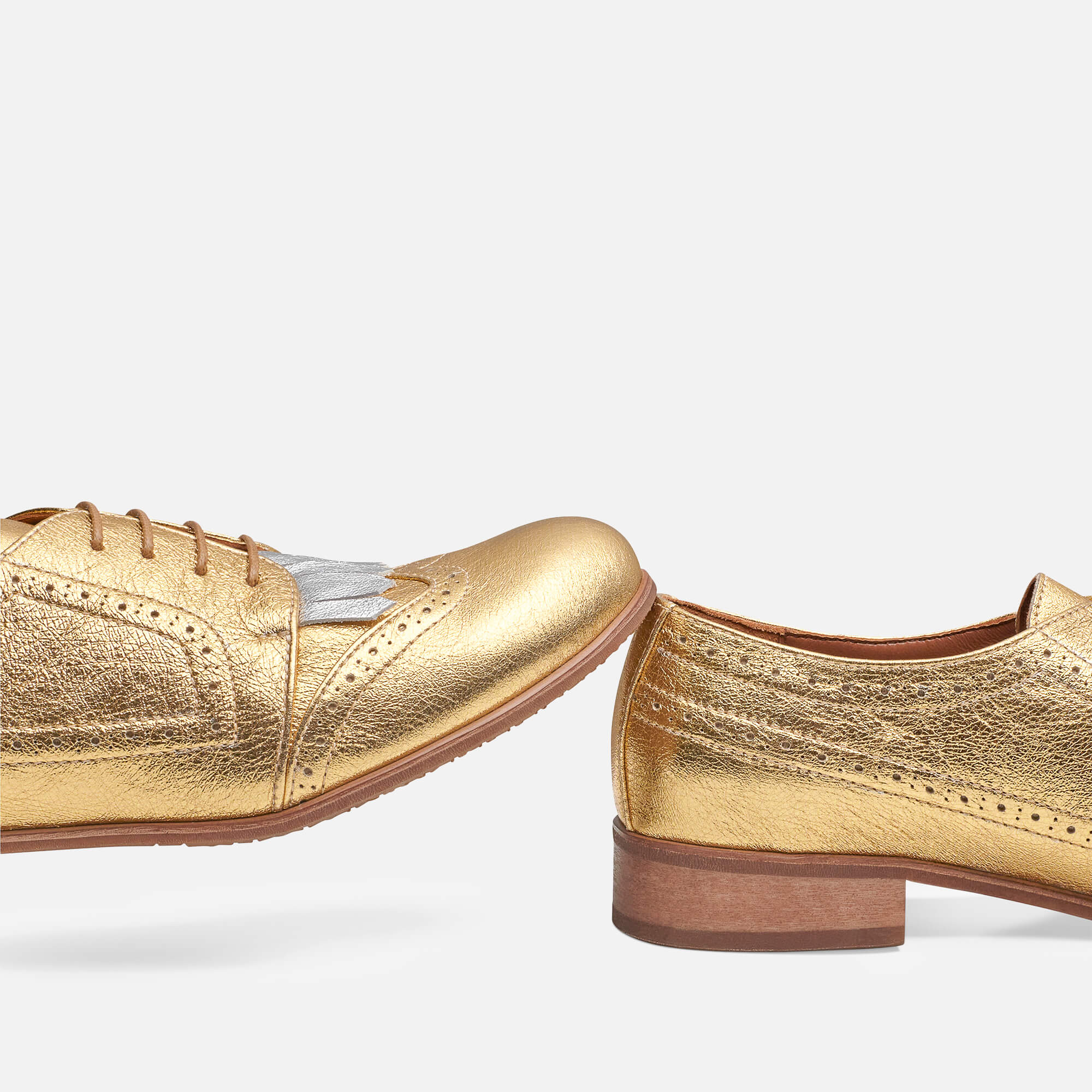 Gold Oxford Shoes - Hendrick by Julia Bo | Custom Oxfords & Boots - Julia Bo - Women's Oxfords Gold Oxford Shoes - Hendrick by Julia Bo | Custom Oxfords & Boots - Julia Bo - Women's Oxfords