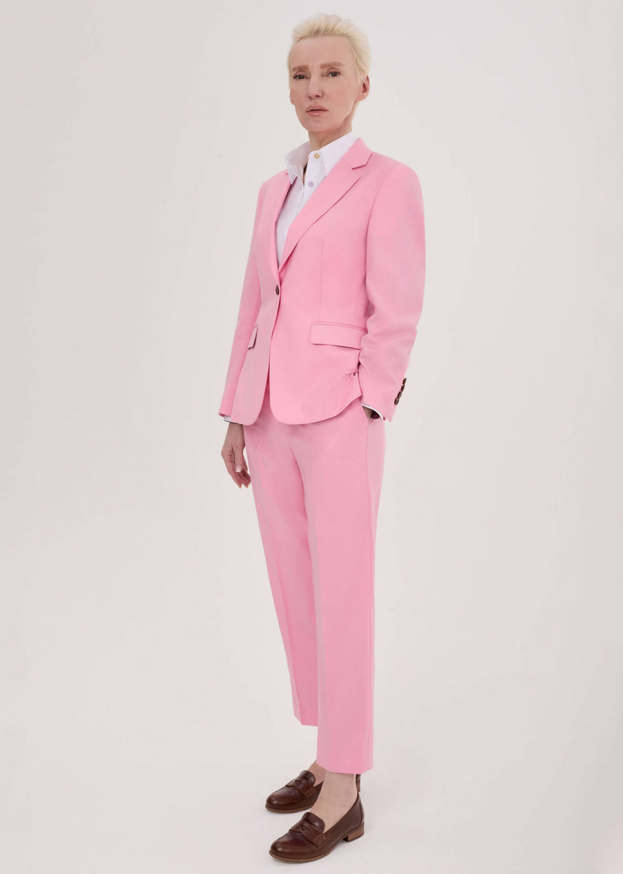 pink womens suit by julia bo