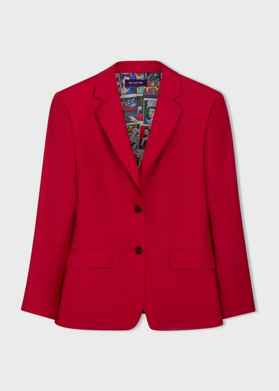 red blazer for women by julia bo