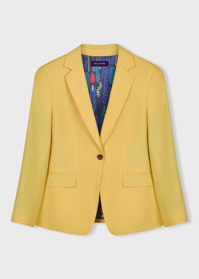 yellow blazer for women by julia bo
