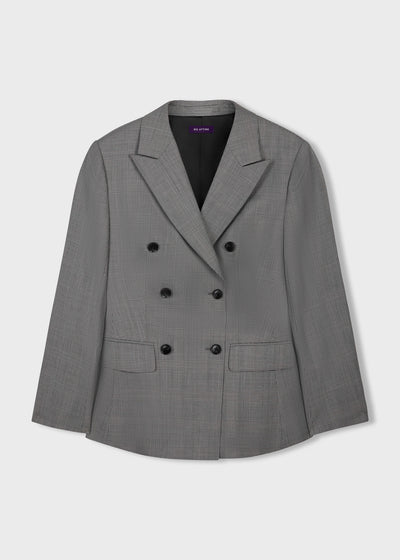 black and white blazer for women by julia bo