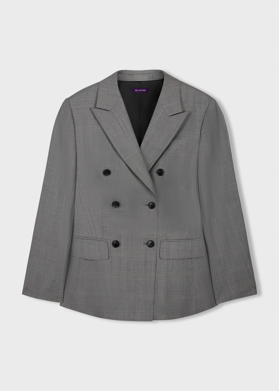 black and white blazer for women by julia bo