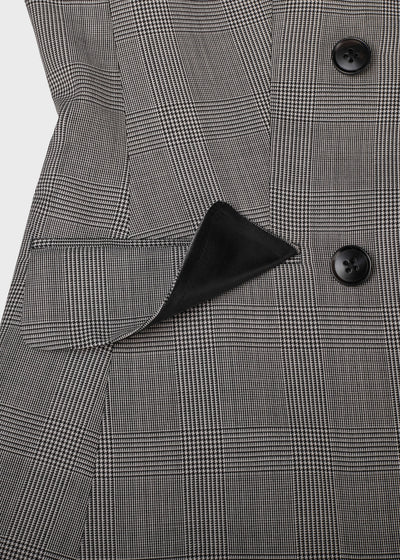 Plaid Black & White Blazer