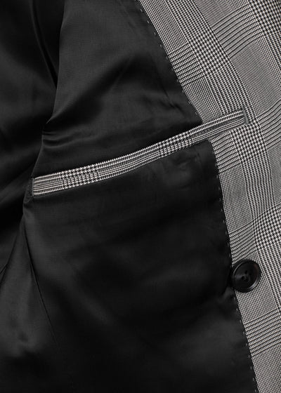 Plaid Black & White Blazer