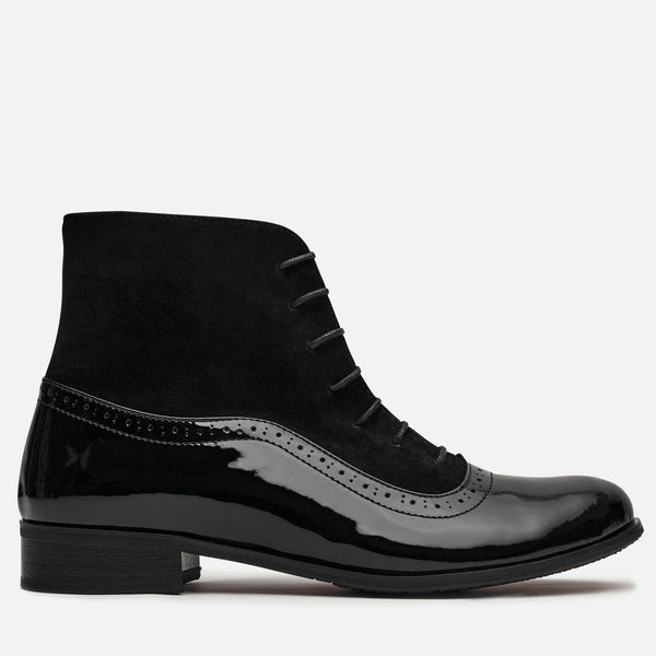Black Oxford Boots for Women - Armad | Consciously Handcrafted EU 36 | US 6 Black Oxford Boots for Women - Armad | Consciously Handcrafted EU 36 | US 6