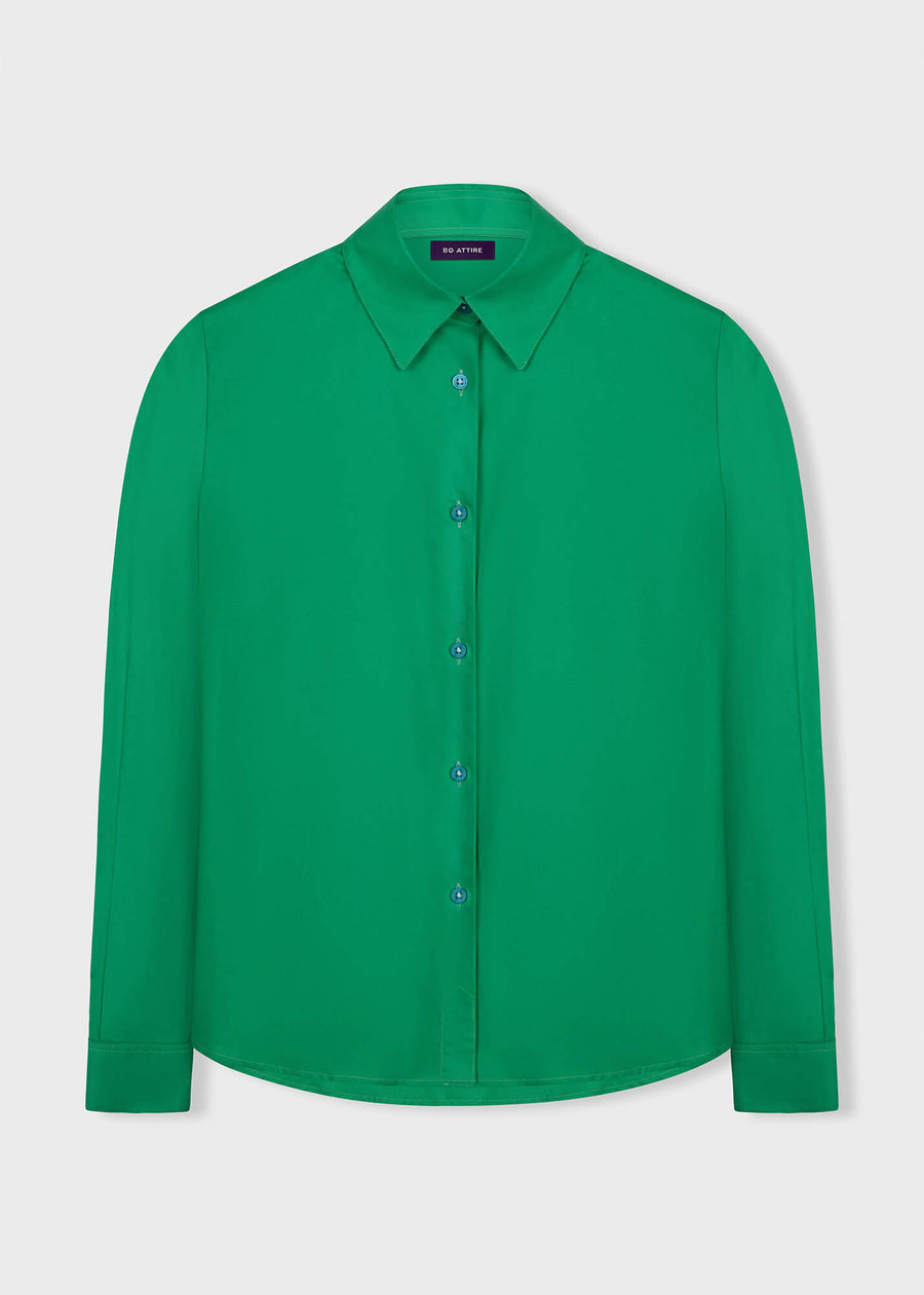 Green blouse women by julia bo