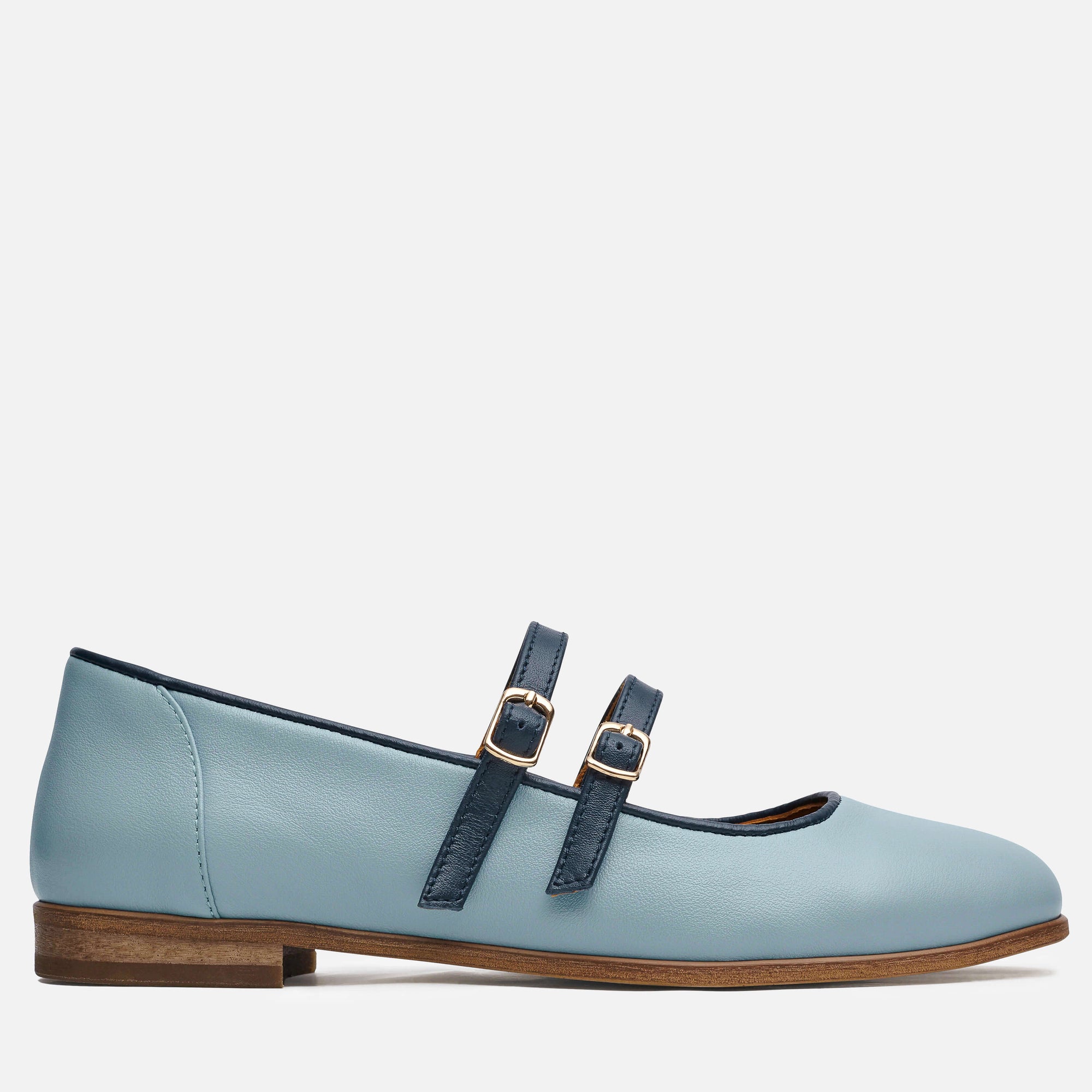 Blue Ballet Flats - Emily | Consciously handcrafted in Europe - Julia Bo - Women's Oxfords Blue Ballet Flats - Emily | Consciously handcrafted in Europe - Julia Bo - Women's Oxfords