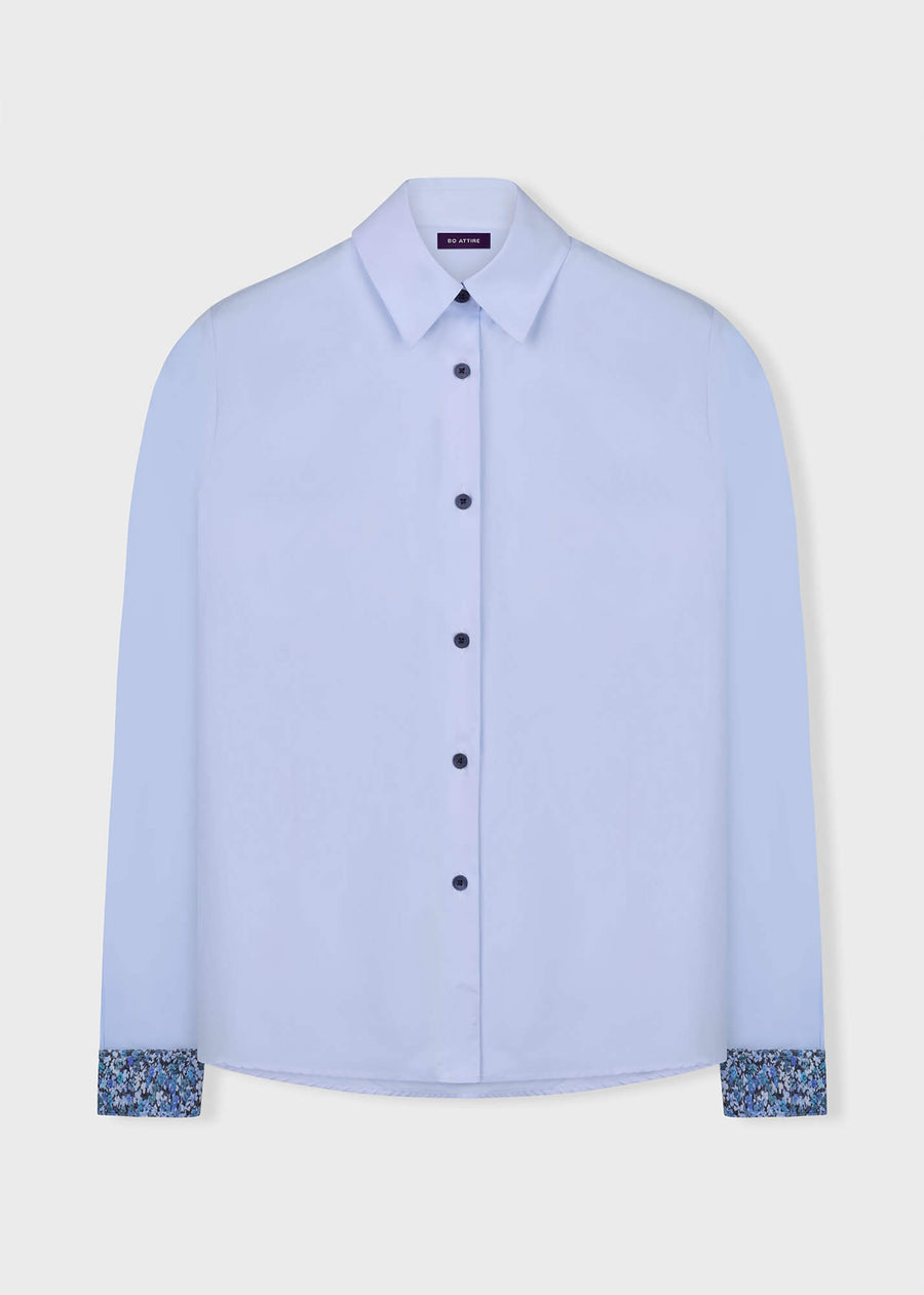 Blue Shirt Womens Long Sleeve by Julia Bo
