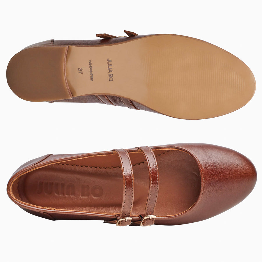 brown ballet flats