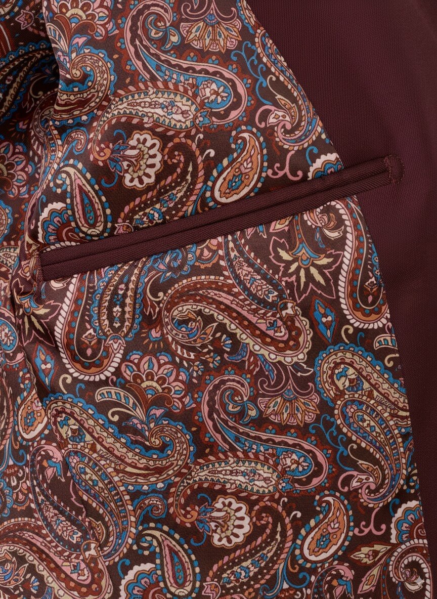 burgundy blazer for women