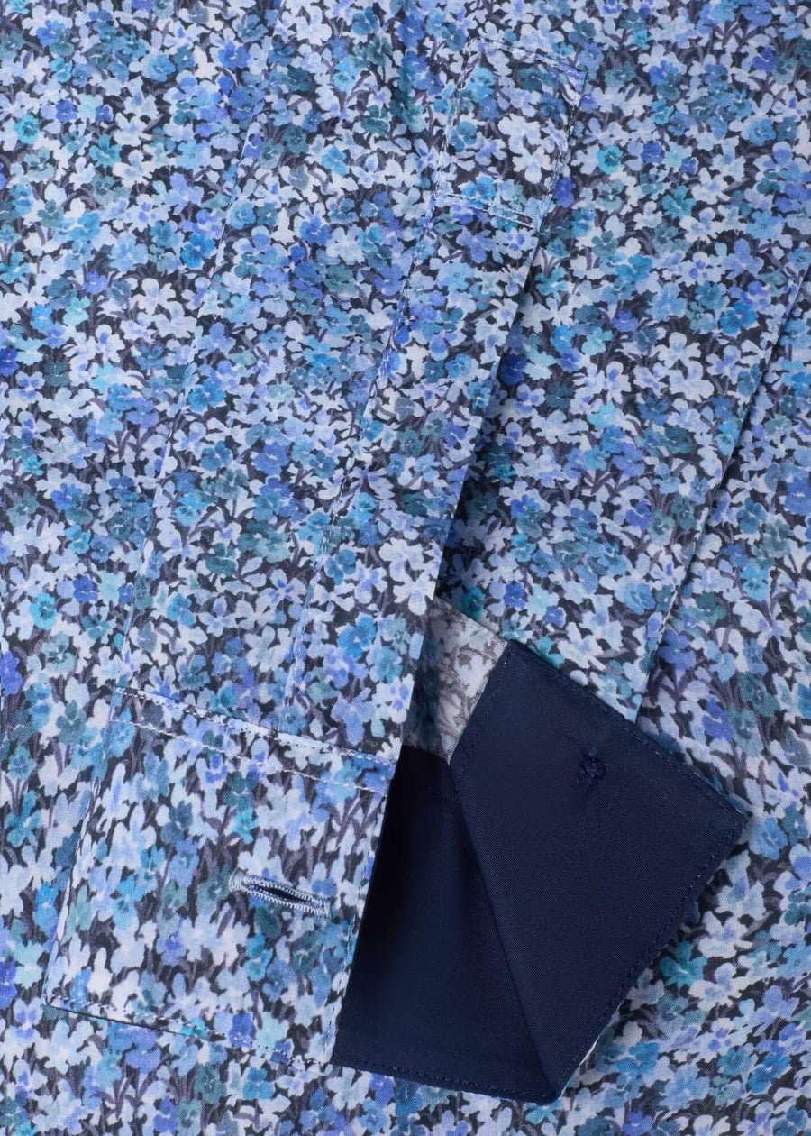 Blue Floral Shirt for Women by Julia Bo