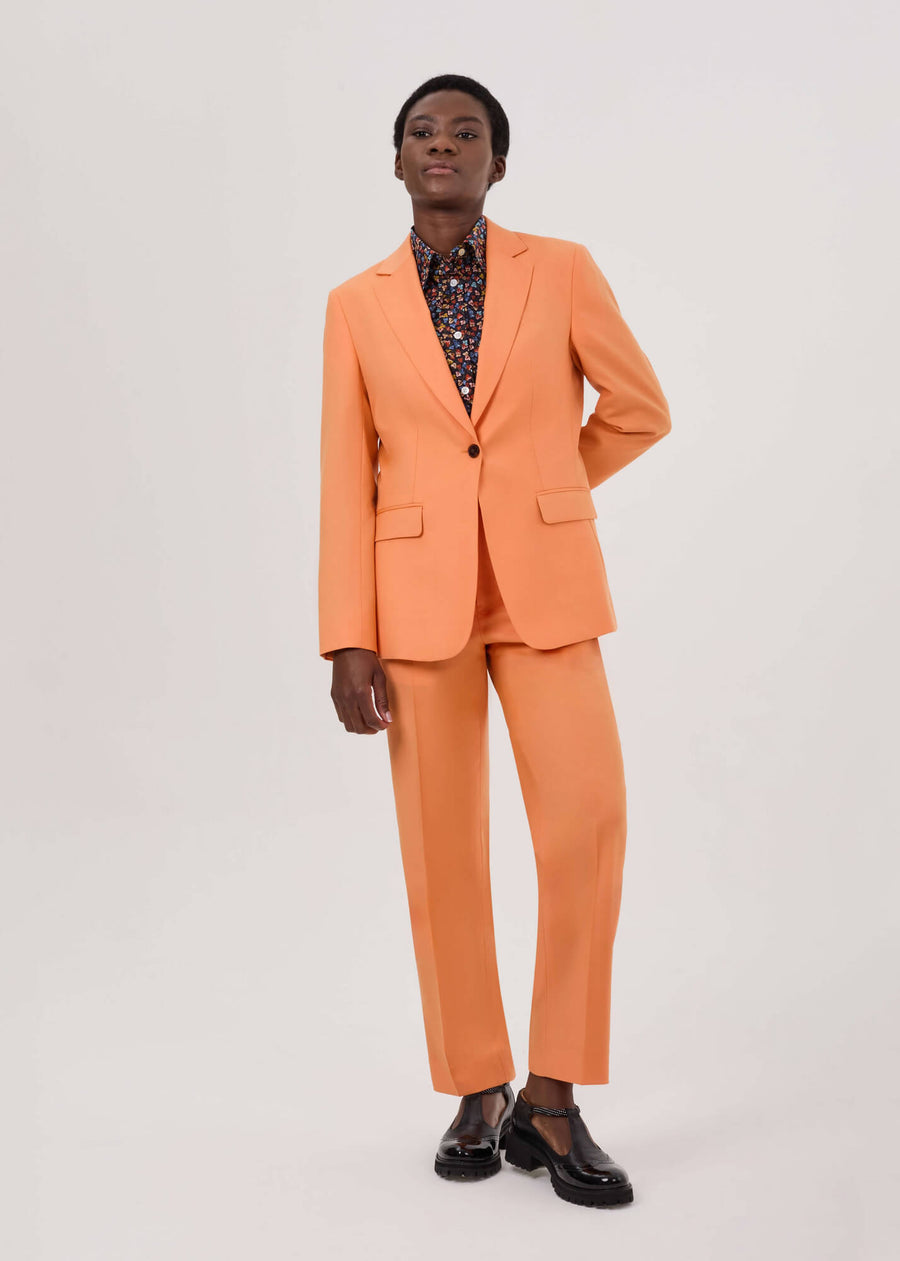 orange womens suit by julia bo