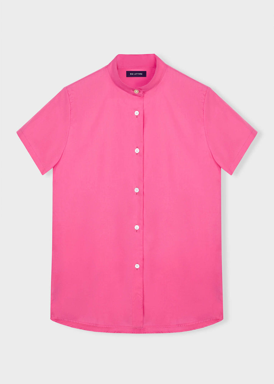 pink short sleeve blouse by julia bo