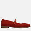 red flat shoes for women leather by julia bo