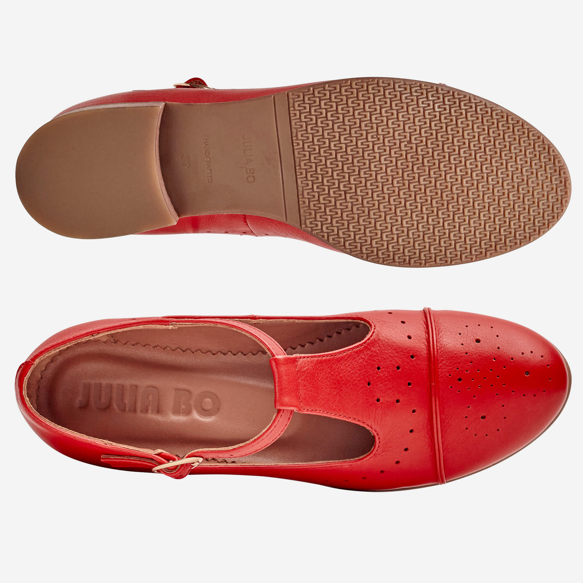 Women's Jane - Mary Janes, Red, US 8.5 Women's Jane - Mary Janes, Red, US 8.5