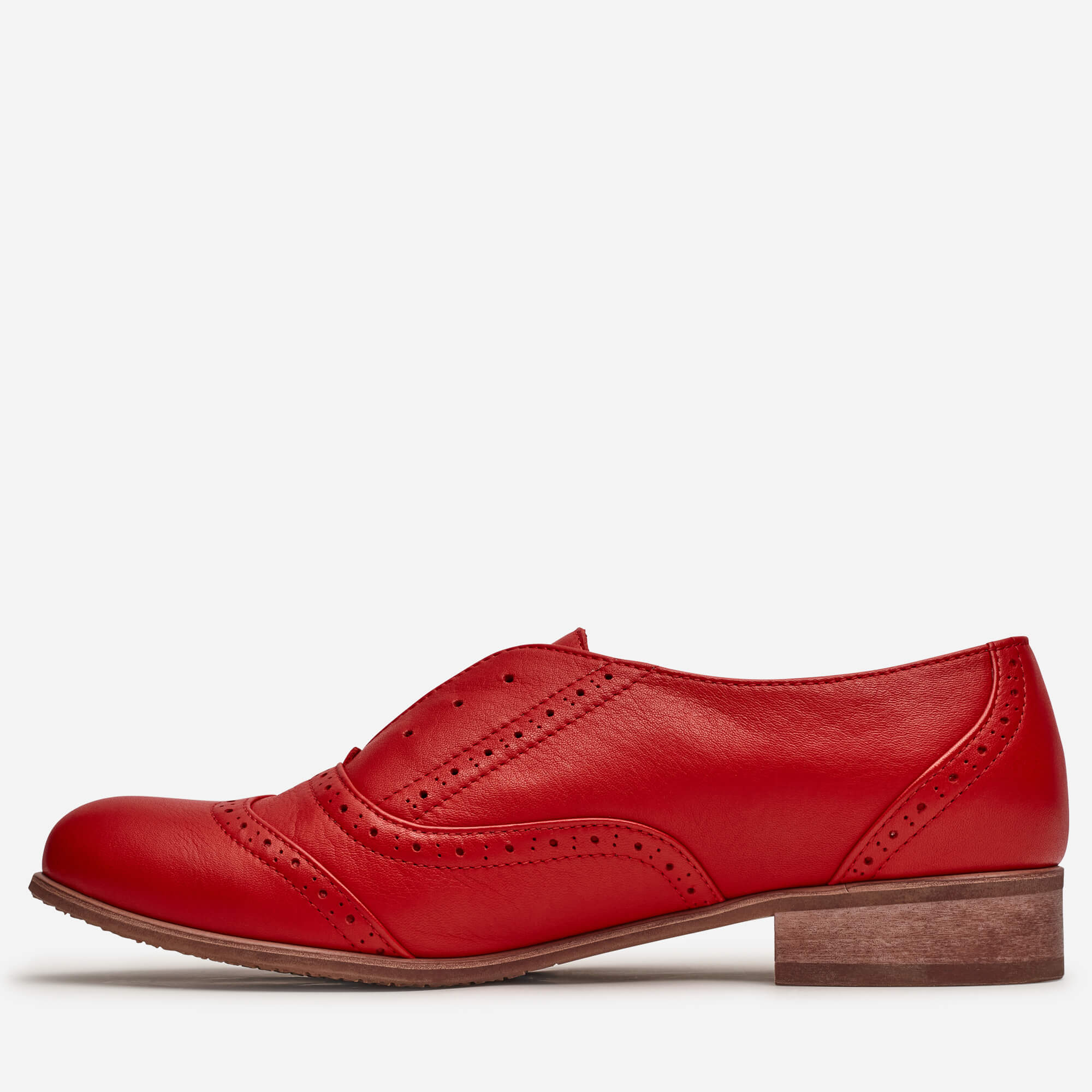 Women's Pershing - Laceless Oxfords, Red, US 10.5-11 Women's Pershing - Laceless Oxfords, Red, US 10.5-11