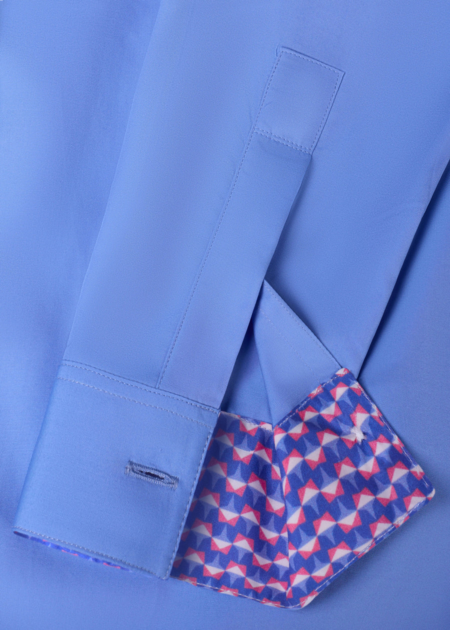 Royal Blue Concealed Placket