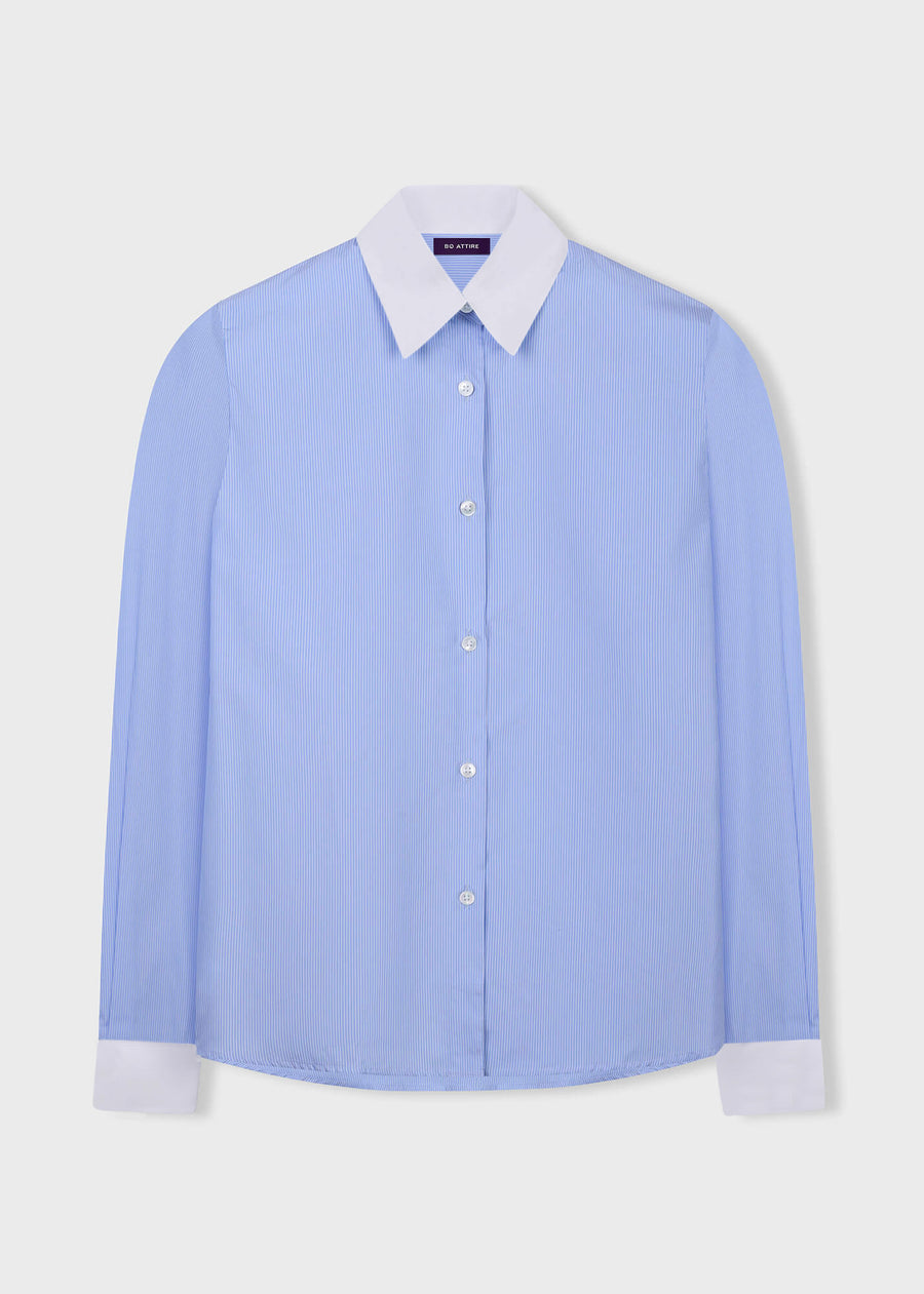 Blue & White Stripped Shirt