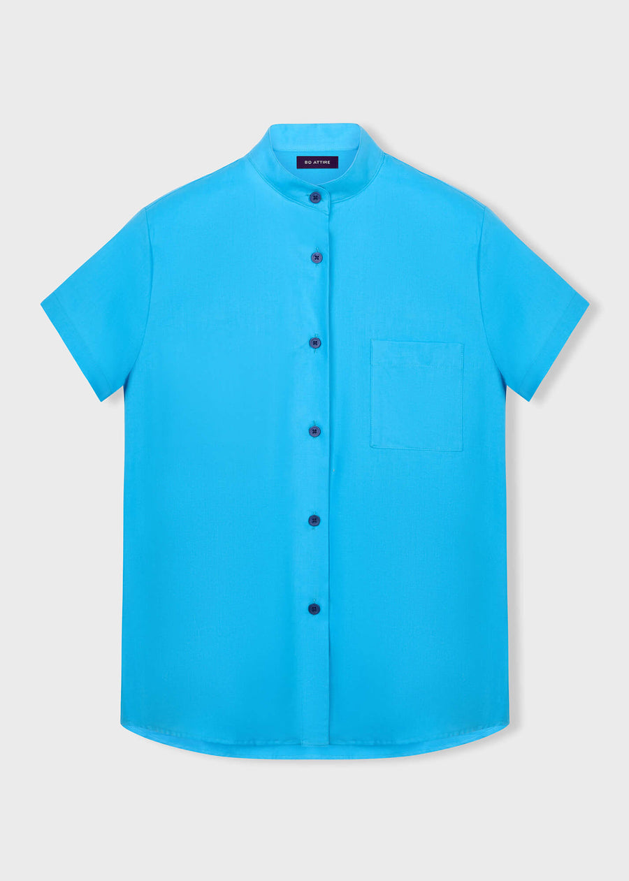 Turquoise shirt women by julia bo