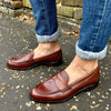 womens loafers brown leather by julia bo