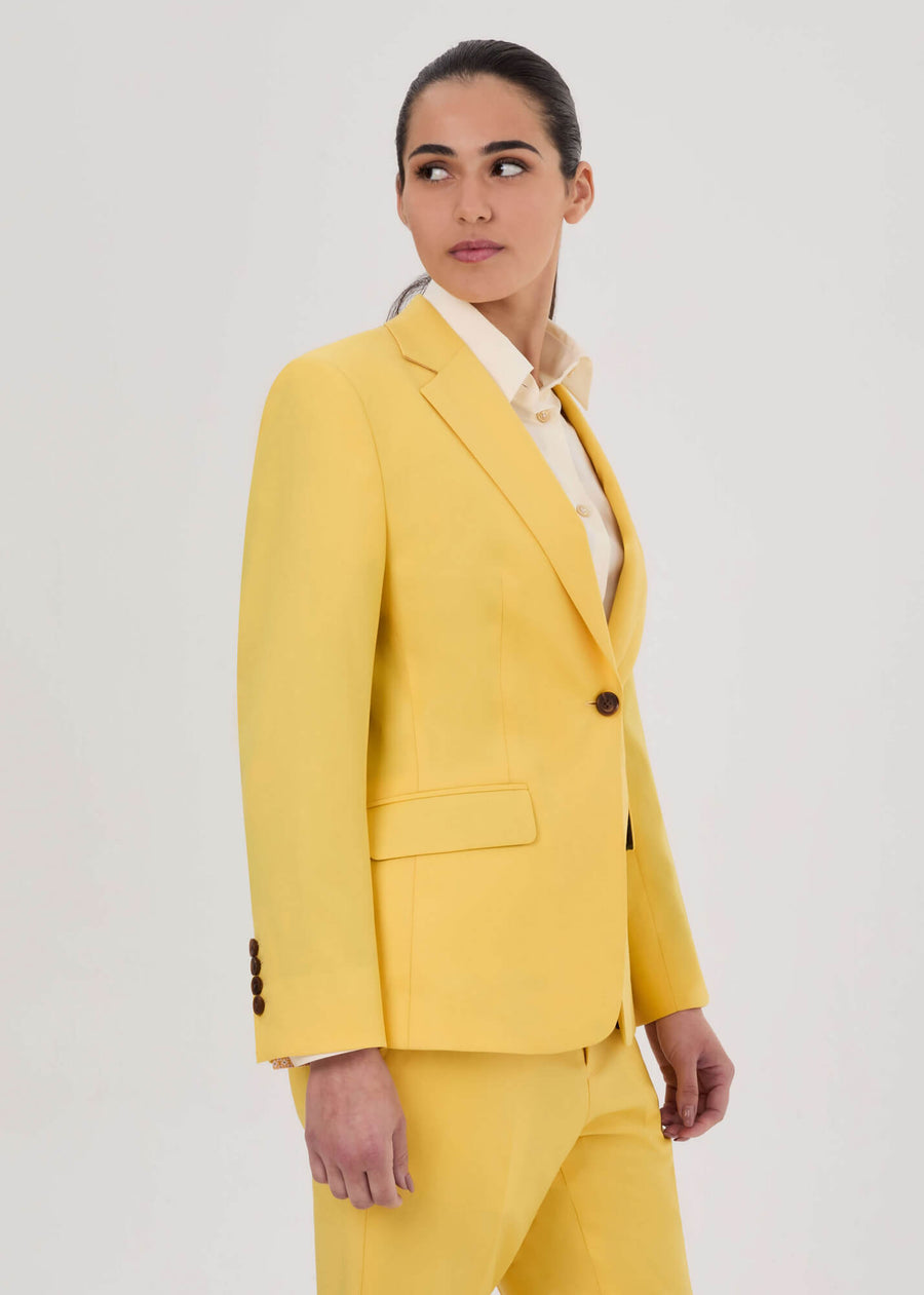 yellow womens suit by julia bo