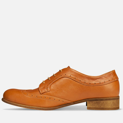 brown leather shoes