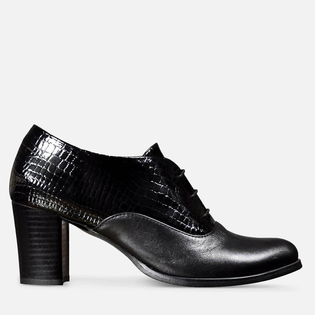 Womens black 2024 oxford heels