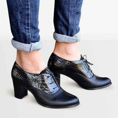 KOKOMOMO Womens Wingtip Lace Up Oxford Heels Vintage India | Ubuy