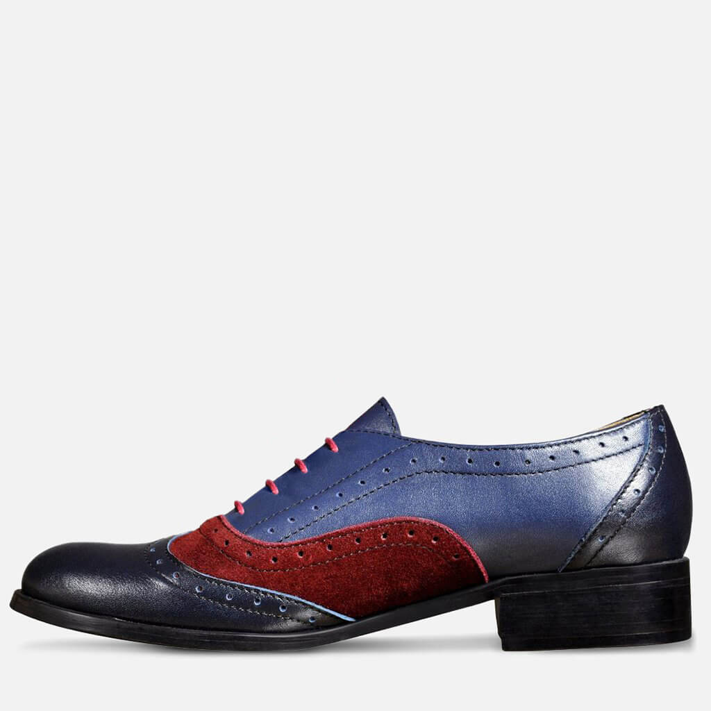 Blue Oxford Shoes Womens - Lenox by Julia Bo | EU 41 | US 10-10.5 Blue Oxford Shoes Womens - Lenox by Julia Bo | EU 41 | US 10-10.5