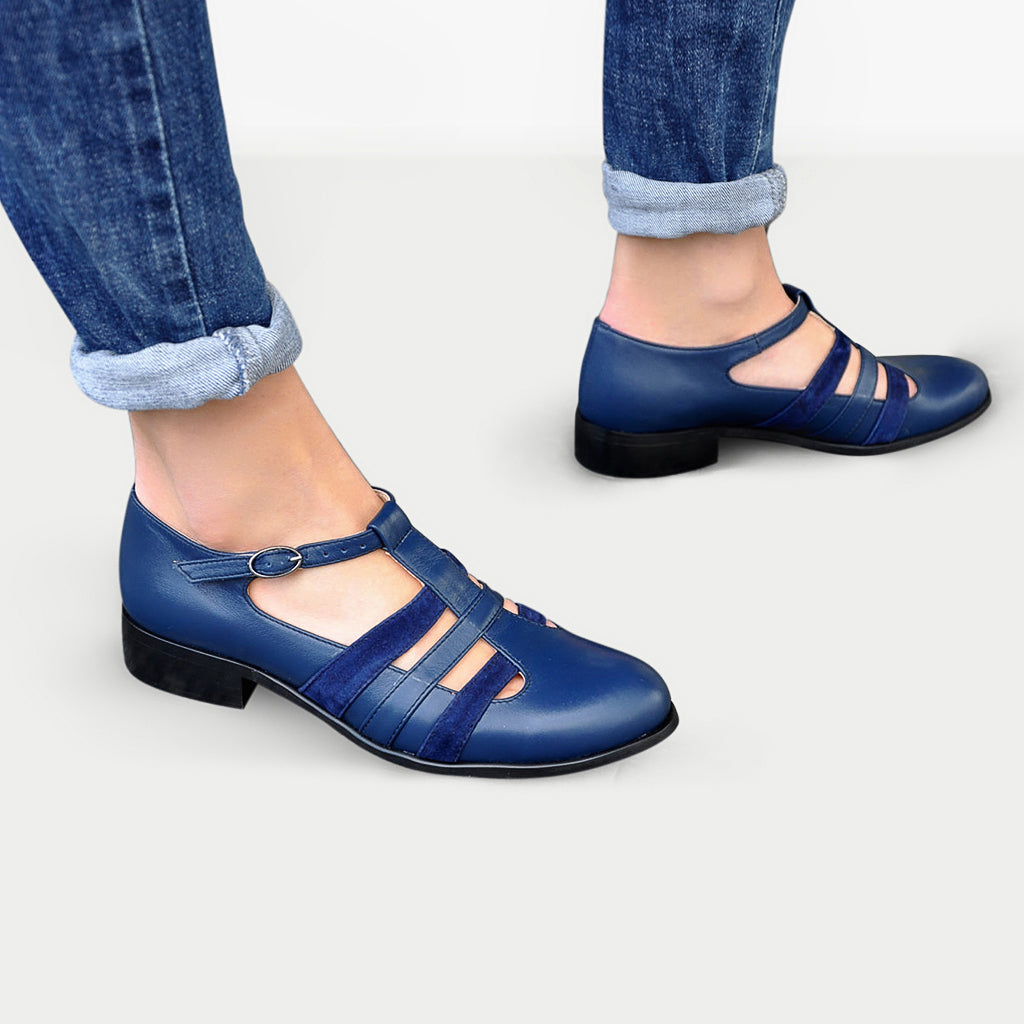 Women's Mary - Mary Janes, Navy Blue, US 6 Women's Mary - Mary Janes, Navy Blue, US 6