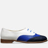 Women's Shoes Flats Oxfords Blue Leather Blue Leather