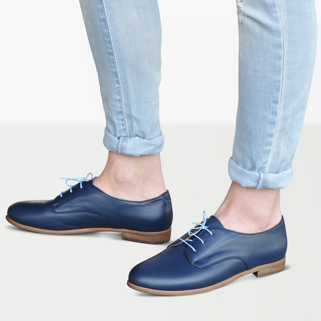 Blue oxford shoes womens Julia Bo Women's Oxfords Boots