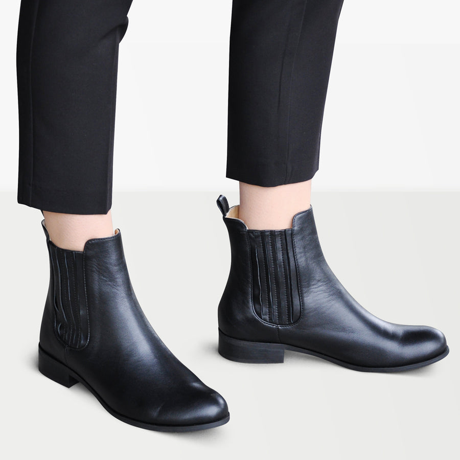 black chelsea boots women | Handmade by Women Artisans | Julia Bo