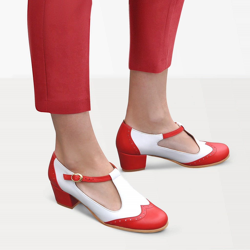 CHIKO Paramita Square Toe Block Heels Mary Jane Shoes