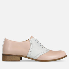 Pink shop saddle oxfords