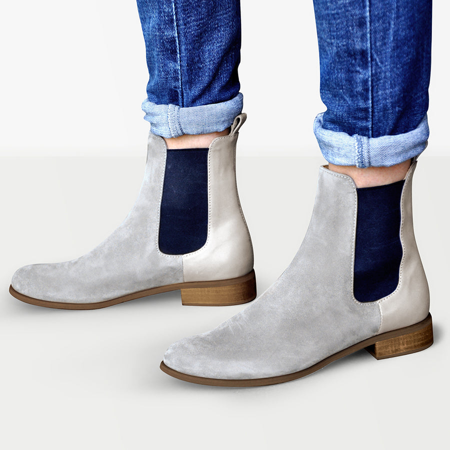 Grey Chelsea Boots Womens by Julia Bo