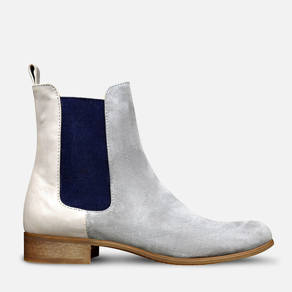 Postnummer gen basen Grey Chelsea Boots Womens by Julia Bo | Custom Made Shoes & Boots - Julia  Bo - Women's Oxfords