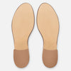 Beige Leather Sole - 1" Heel