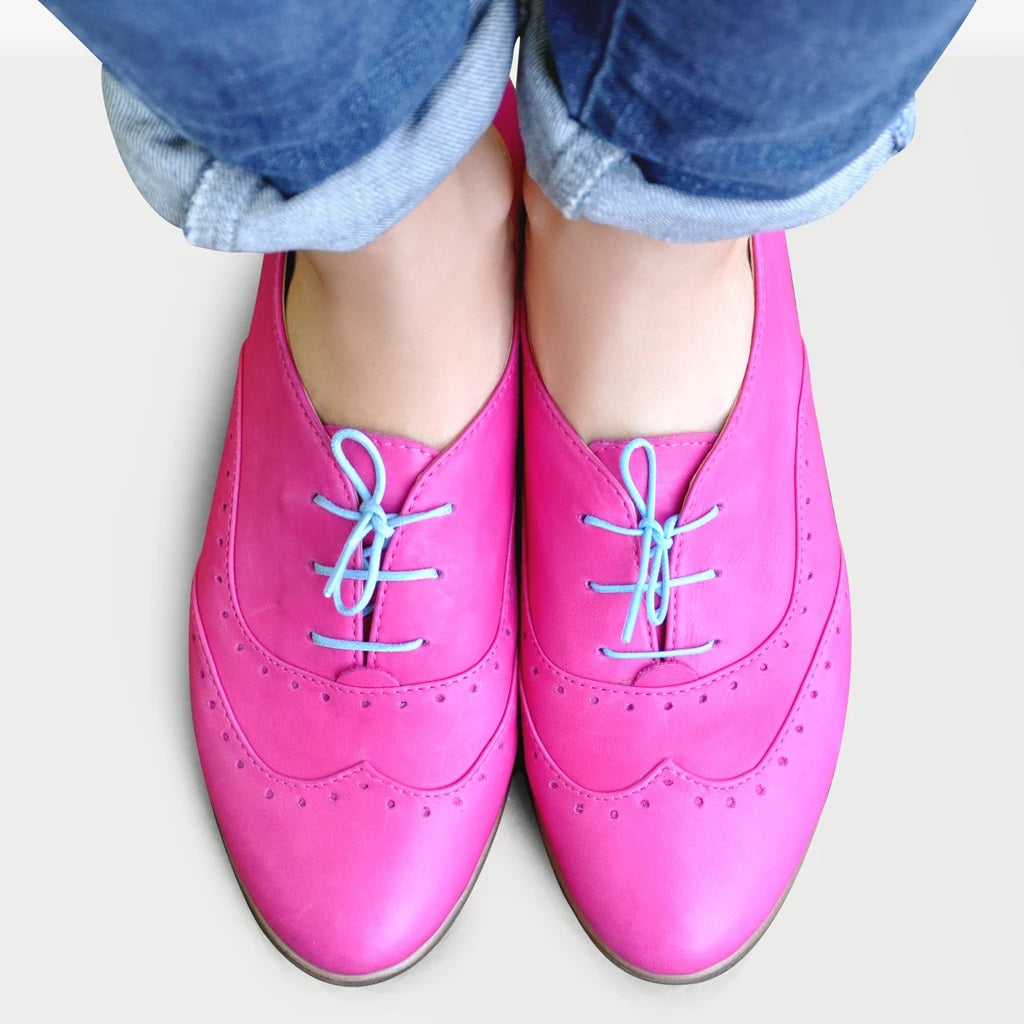 Womens sales pink oxfords