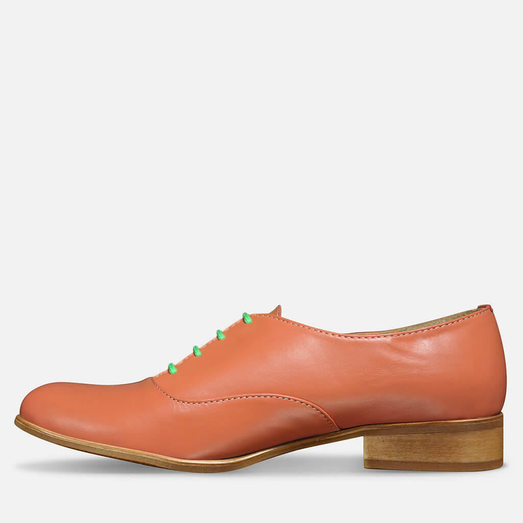 Salmon dress deals shoes