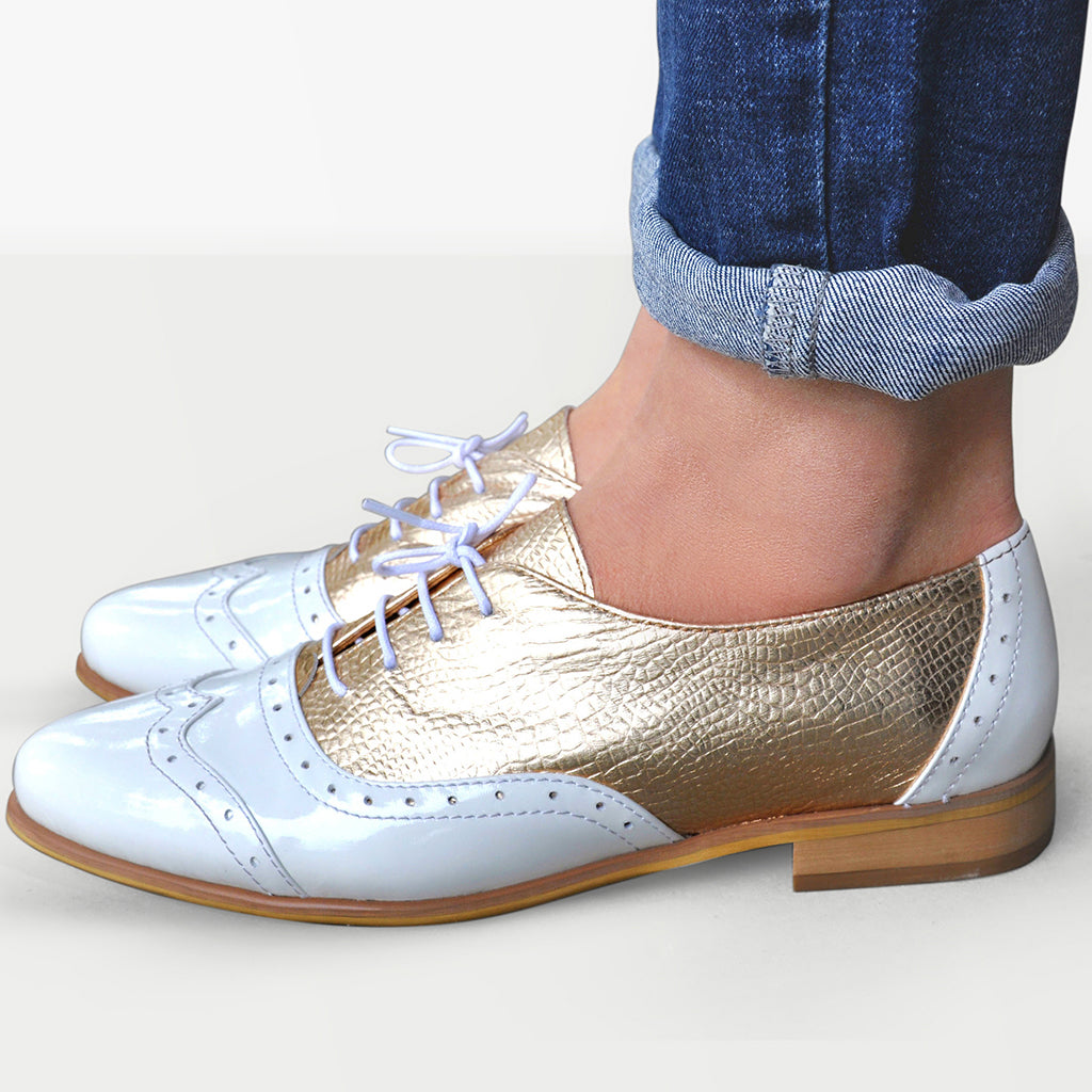 White oxford pumps discount