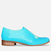 Womens_Derby_Shoes_Turquoise_Leather