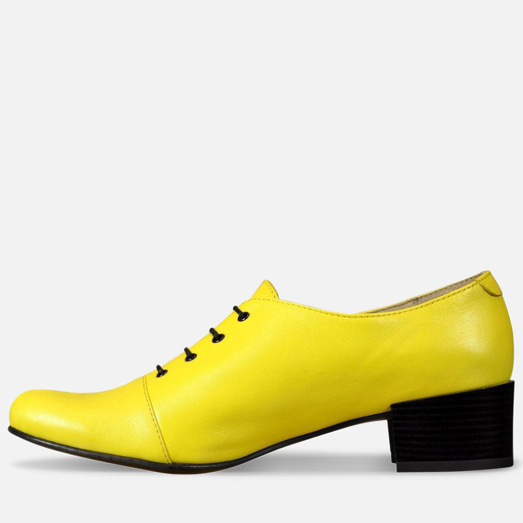 Yellow discount oxford heels
