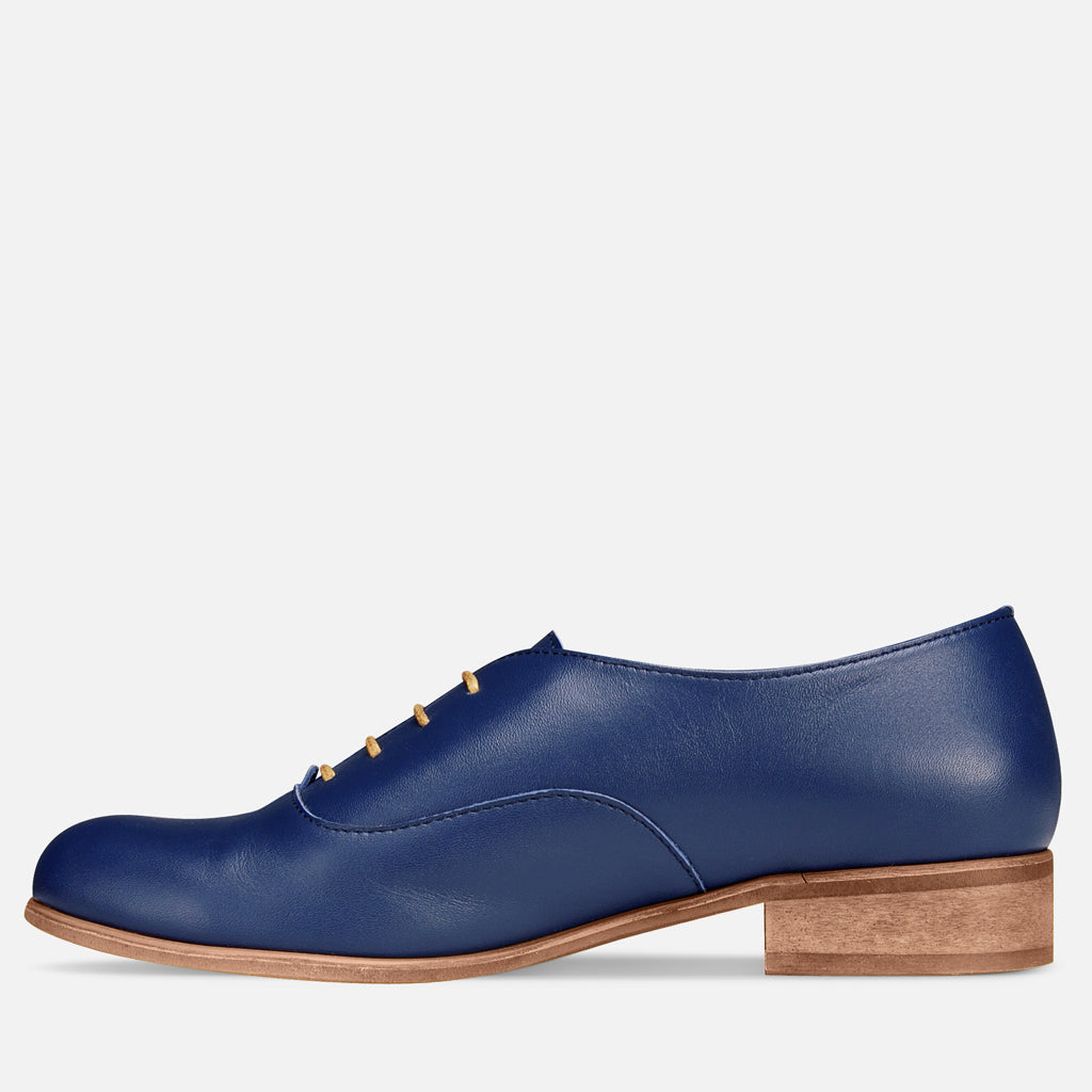 navy oxford shoes women's
