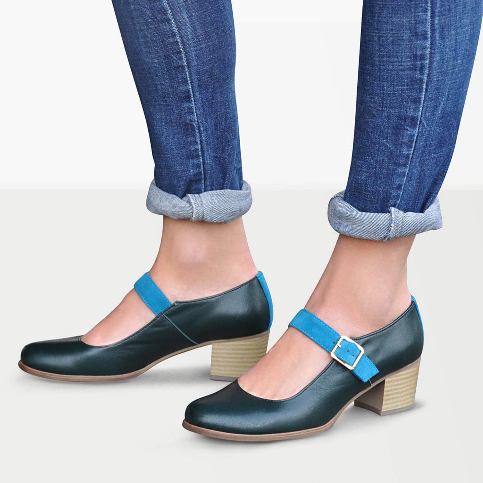 Green Mary Jane Shoes | Julia Bo - EU 36 | US 6 Green Mary Jane Shoes | Julia Bo - EU 36 | US 6