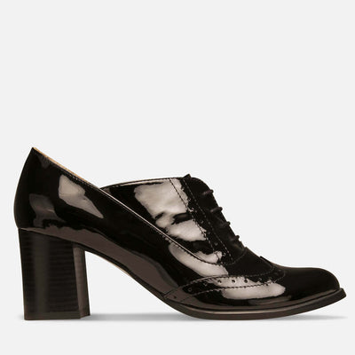 Black oxford heels by Julia Bo